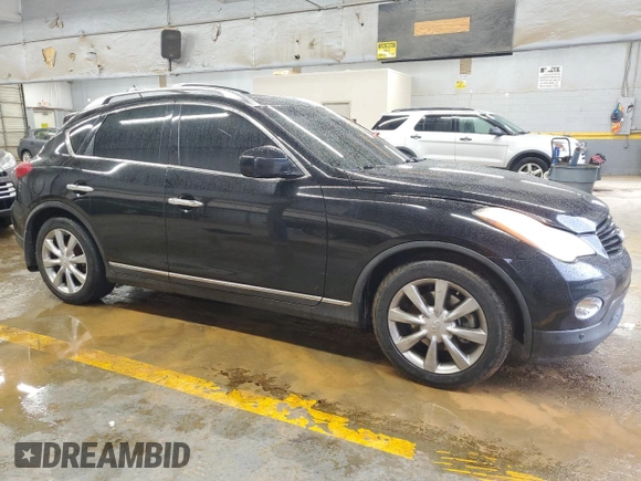 2010 Infiniti EX Journey with VIN JN1AJ0HPXAM700348, listed as a Copart auction lot 72987464 with 131,690 mi miles and Salvage Title. Bid and sale history available at DreamBid. Image 4.