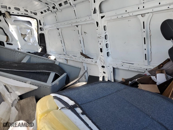 2023 Ram ProMaster Cargo Van with VIN 3C6LRVDG2PE596051, listed as a Copart auction lot 81707464 with 0 mi miles and Salvage Title. Bid and sale history available at carsss.com. Image 11.