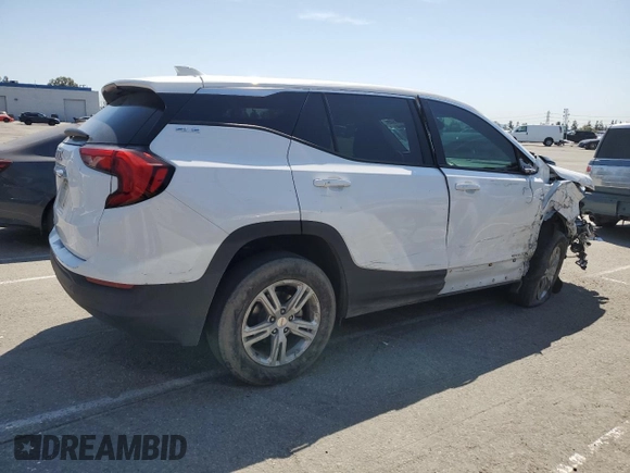 2020 GMC Terrain SLE z VIN 3GKALMEV1LL281504, wystawiony jako Copart lot #50687545 z przebiegiem 58 020 mil mil oraz Szkoda całkowita • Salvage title. Historia ofert i sprzedaży dostępna na DreamBid. Obrazek 3.