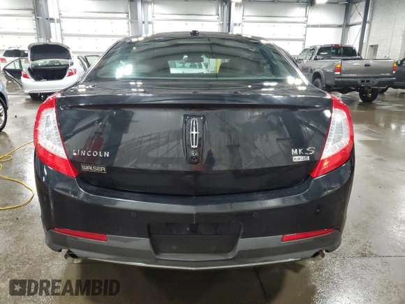 2013 Lincoln MKS with VIN 1LNHL9EK4DG615815, listed as a Copart auction lot 51675925 with 108,273 mi miles and Salvage title. Bid and sale history available at DreamBid. Image 6.