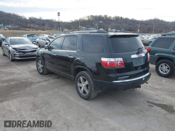 2012 GMC Acadia SLT1 with VIN 1GKKVRED4CJ193024, listed as a IAAI auction lot 41643244 with 185,726 mi miles. Bid and sale history available at carsss.com. Image 3.