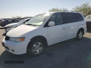 2000 Honda Odyssey EX z VIN 2HKRL1866YH625370, wystawiony jako Copart lot #60981315 z przebiegiem 123 795 mil mil oraz Czysty tytuł • Clean title. Historia ofert i sprzedaży dostępna na DreamBid. Obrazek 1.