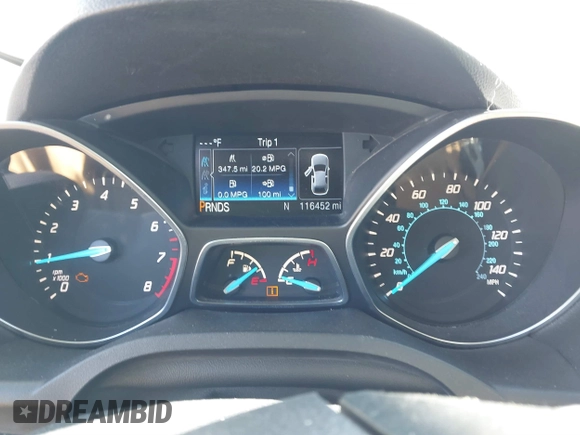 2016 Ford Escape Titanium with VIN 1FMCU9J98GUB42453, listed as a IAAI auction lot 41760110 with 116,452 mi miles. Bid and sale history available at carsss.com. Image 7.