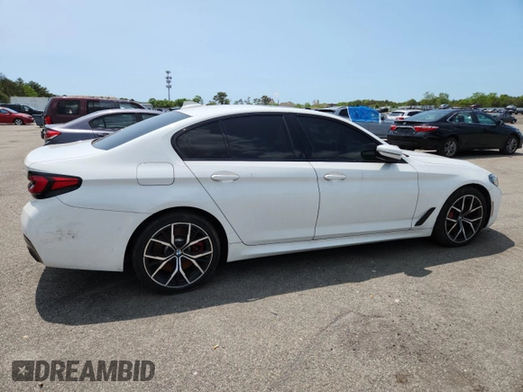 2022 BMW 5 Series 540i xDrive with VIN WBA73BJ06NWX52108, listed as a Copart auction lot 58770025 with 29,719 mi miles and Salvage title. Bid and sale history available at DreamBid. Image 3.