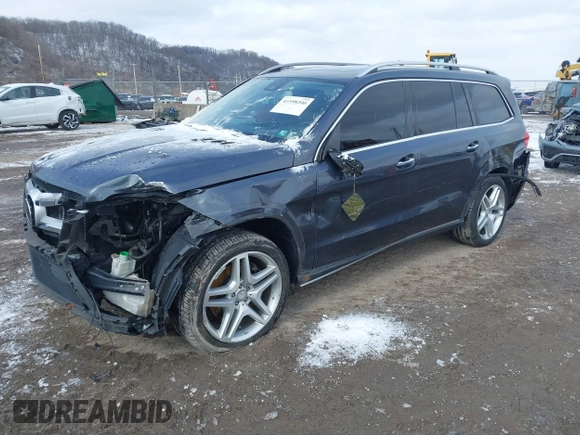 2014 Mercedes-Benz GL-Class GL 550 with VIN 4JGDF7DE3EA321574, listed as a IAAI auction lot 41598200 with 93,190 mi miles. Bid and sale history available at carsss.com. Image 18.