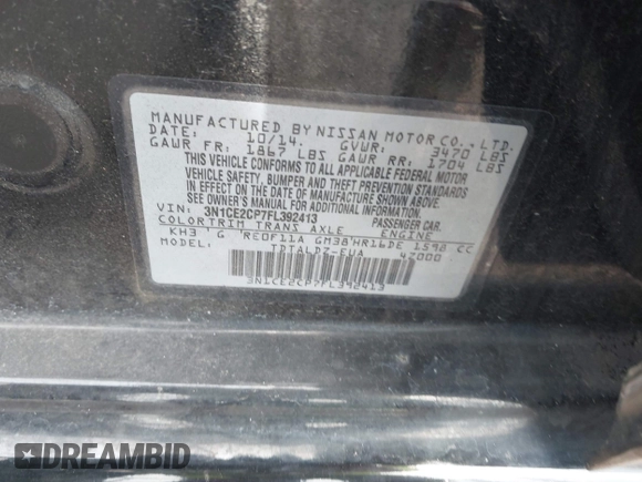 2015 Nissan Note S Plus с VIN 3N1CE2CP7FL392413, выставлен на аукционе IAAI как лот 42610631 с пробегом 144 480 миль миль и . История ставок и продаж доступна на DreamBid. Изображение 9.