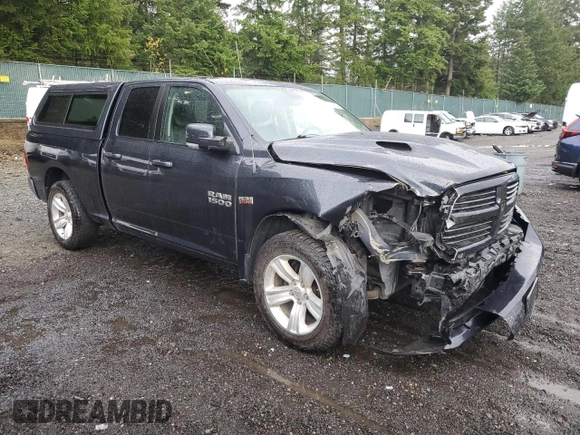2013 Ram 1500 Sport with VIN 1C6RR7HT7DS676712, listed as a Copart auction lot 77384224 with 147,928 mi miles and Salvage title. Bid and sale history available at DreamBid. Image 4.