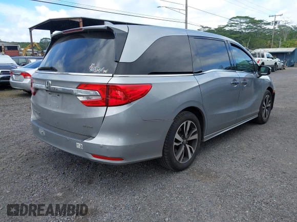 2019 Honda Odyssey Elite with VIN 5FNRL6H93KB077180, listed as a IAAI auction lot 41936408 with 75,168 mi miles and . Bid and sale history available at DreamBid. Image 4.