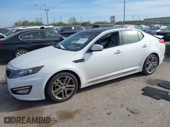 2013 Kia Optima SX with VIN 5XXGR4A62DG233168, listed as a IAAI auction lot 41820220 with 153,526 mi miles. Bid and sale history available at carsss.com. Image 17.