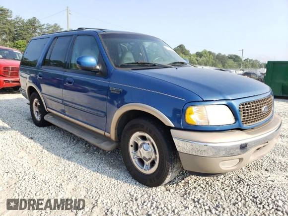 2000 Ford Expedition Eddie Bauer with VIN 1FMRU17L1YLC39371, listed as a Copart auction lot 53982495 with 220,391 mi miles and Salvage title. Bid and sale history available at DreamBid. Image 4.