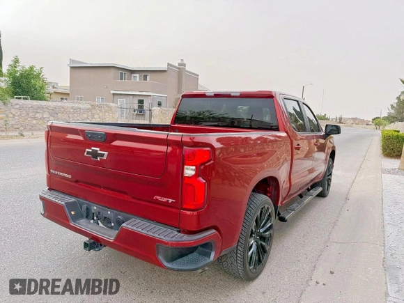 2024 Chevrolet Silverado 1500 with VIN 3GCPADEK4RG119854, listed as a Copart auction lot 55273895 with 6,635 mi miles and Salvage Title. Bid and sale history available at DreamBid. Image 4.