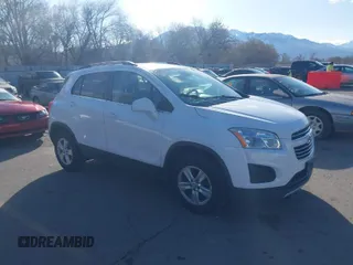 2016 Chevrolet Trax LT with VIN 3GNCJPSB6GL162818, listed as a IAAI auction lot 41957172 with 137,601 mi miles. Bid and sale history available at carsss.com. Image 1.