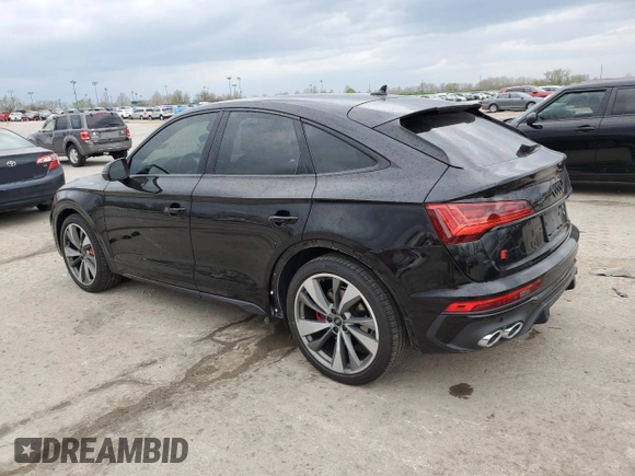 2021 Audi SQ5 with VIN WA134BFYXM2068952, listed as a Copart auction lot 51544055 with 42,690 mi miles and Salvage Title. Bid and sale history available at DreamBid. Image 2.