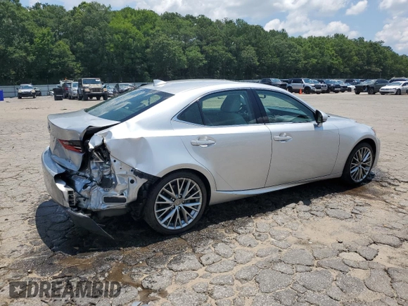 2014 Lexus IS 250 with VIN JTHBF1D28E5002256, listed as a Copart auction lot 62588225 with 59,898 mi miles and Salvage title. Bid and sale history available at DreamBid. Image 3.
