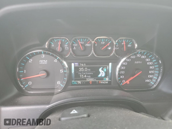 2016 Chevrolet Silverado 1500 LT with VIN 1GCVKREC6GZ162986, listed as a Copart auction lot 52947175 with 53,990 mi miles and Salvage Title. Bid and sale history available at DreamBid. Image 9.