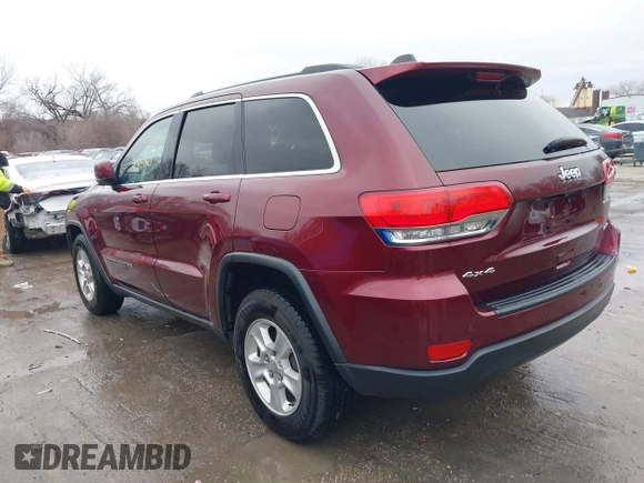 2017 Jeep Grand Cherokee Laredo with VIN 1C4RJFAG2HC682716, listed as a IAAI auction lot 41213760 with 116,519 mi miles. Bid and sale history available at carsss.com. Image 3.
