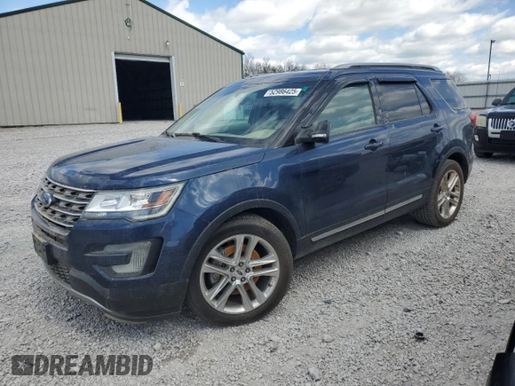 2017 Ford Explorer XLT with VIN 1FM5K8D87HGA74576, listed as a Copart auction lot 52986425 with Not Provided miles and Salvage Title. Bid and sale history available at DreamBid. Image 1.