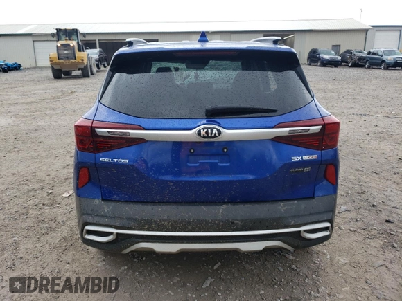 2021 Kia Seltos SX with VIN KNDETCA23M7152916, listed as a Copart auction lot 49823275 with 66,463 mi miles and Salvage Title. Bid and sale history available at carsss.com. Image 6.