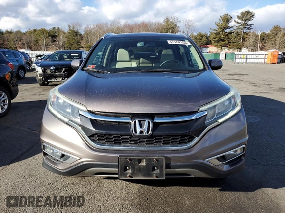 2015 Honda CR-V EX-L with VIN 5J6RM4H74FL087374, listed as a Copart auction lot 47164165 with 103,496 mi miles and Salvage Title. Bid and sale history available at DreamBid. Image 5.