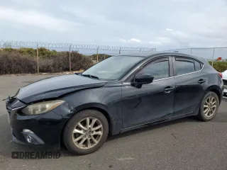 2014 Mazda 3 i Grand Touring with VIN JM1BM1M7XE1120268, listed as a Copart auction lot 43279765 with 93,075 mi miles and Salvage Title. Bid and sale history available at DreamBid. Image 1.