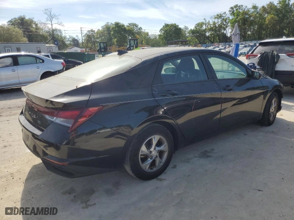 2022 Hyundai Elantra SE with VIN 5NPLL4AG2NH061982, listed as a Copart auction lot 50533755 with 36,118 mi miles and Salvage Title. Bid and sale history available at carsss.com. Image 3.