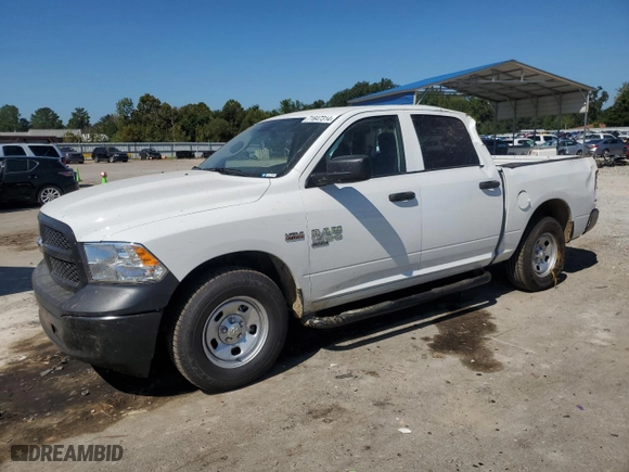 2024 Ram 1500 Tradesman with VIN 1C6RR6KT0RS129078, listed as a Copart auction lot 71647314 with 1,513 mi miles and Salvage Title. Bid and sale history available at carsss.com. Image 1.