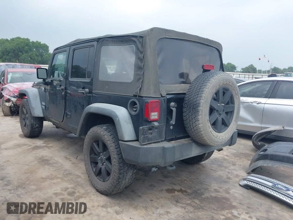 2014 Jeep Wrangler Unlimited Sport with VIN 1C4BJWDG0EL290441, listed as a IAAI auction lot 42204434 with 138,367 mi miles and . Bid and sale history available at DreamBid. Image 3.