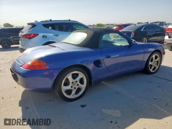1999 Porsche Boxster z VIN WP0CA2980XU629582, wystawiony jako Copart lot #57534035 z przebiegiem 190 873 mil mil oraz Czysty tytuł • Clean title. Historia ofert i sprzedaży dostępna na DreamBid. Obrazek 3.