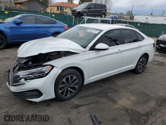 2024 Volkswagen Jetta S with VIN 3VW5M7BU2RM068794, listed as a Copart auction lot 55242115 with 16,952 mi miles and Salvage title. Bid and sale history available at DreamBid. Image 1.