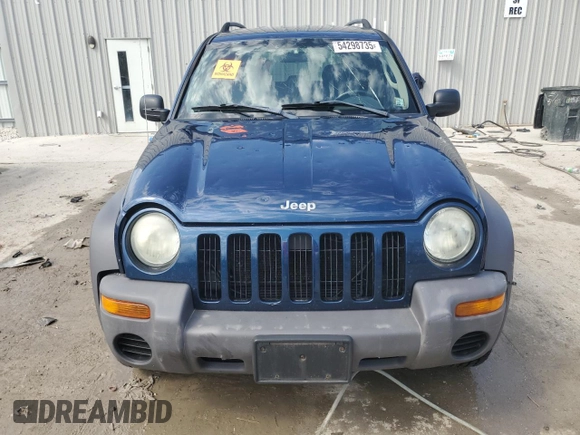 2004 Jeep Liberty Sport with VIN 1J4GL48K34W198928, listed as a Copart auction lot 54298735 with 121,641 mi miles and Non Repairable. Bid and sale history available at carsss.com. Image 5.