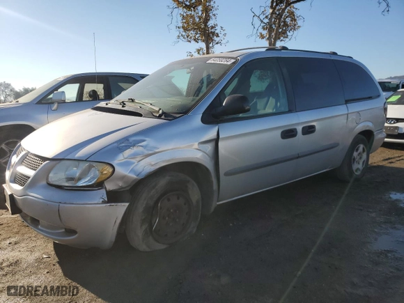 2003 Dodge Caravan SE with VIN 1D4GP24363B267844, listed as a Copart auction lot 84058284 with 268,822 mi miles and Salvage Title. Bid and sale history available at carsss.com. Image 1.