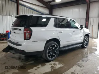 2023 Chevrolet Tahoe RST with VIN 1GNSKRKD9PR540015, listed as a Copart auction lot 58084495 with 23,815 mi miles and Salvage title. Bid and sale history available at DreamBid. Image 3.