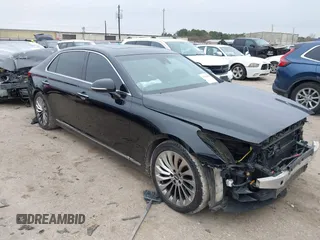 2017 Genesis G90 Premium with VIN KMHG34JA0HU025226, listed as a IAAI auction lot 41609402 with 61,230 mi miles and . Bid and sale history available at carsss.com. Image 1.