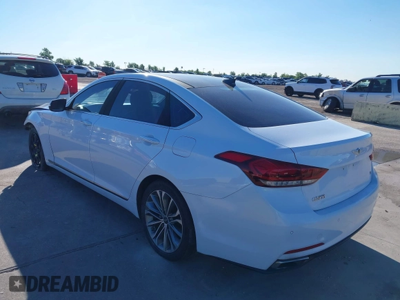2015 Hyundai Genesis 3.8L z VIN KMHGN4JEXFU051407, wystawiony jako IAAI lot #42136025 z przebiegiem 121 139 mil mil oraz . Historia ofert i sprzedaży dostępna na DreamBid. Obrazek 3.
