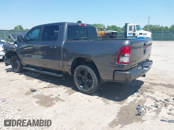 2020 Ram 1500 Big Horn with VIN 1C6SRFFT1LN328030, listed as a IAAI auction lot 42264730 with 47,428 mi miles and . Bid and sale history available at DreamBid. Image 3.