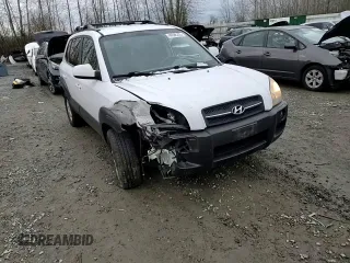 2007 Hyundai Tucson SE with VIN KM8JN12D37U636938, listed as a Copart auction lot 44588235 with 135,131 mi miles and Salvage Title. Bid and sale history available at carsss.com. Image 11.