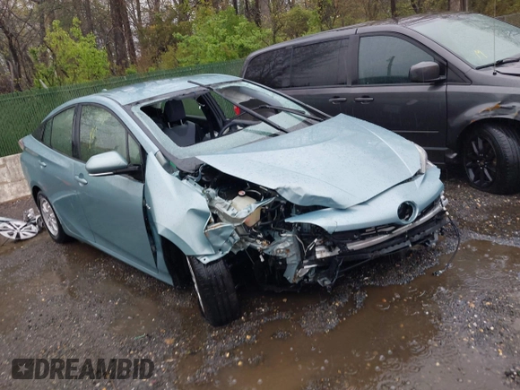 2018 Toyota Prius Two with VIN JTDKBRFU4J3065886, listed as a IAAI auction lot 42011368 with Not Provided miles and . Bid and sale history available at carsss.com. Image 1.