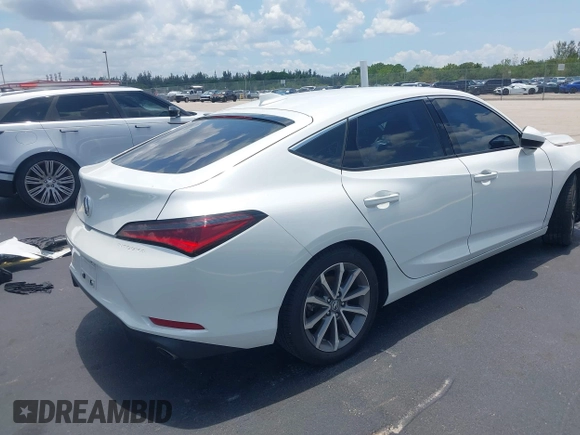 2023 Acura Integra with VIN 19UDE4H22PA016657, listed as a IAAI auction lot 42346736 with 27,733 mi miles and . Bid and sale history available at DreamBid. Image 4.