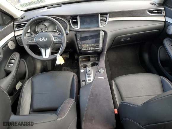 2023 Infiniti QX50 SENSORY with VIN 3PCAJ5EB0PF110664, listed as a Copart auction lot 46588435 with 36,017 mi miles and Salvage Title. Bid and sale history available at carsss.com. Image 8.
