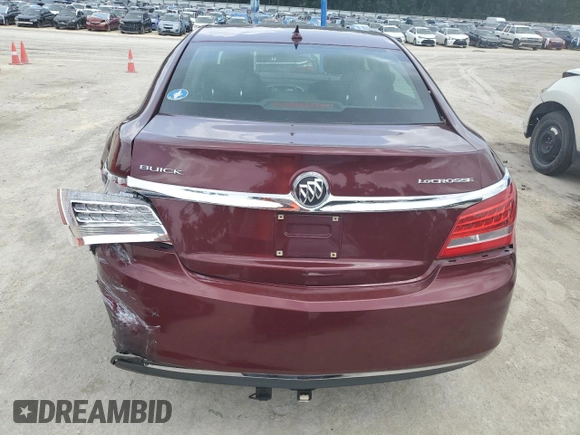 2014 Buick LaCrosse with VIN 1G4GA5GR6EF304074, listed as a Copart auction lot 59717635 with 63,999 mi miles and Salvage title. Bid and sale history available at DreamBid. Image 6.
