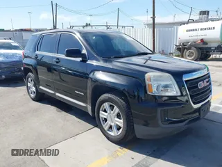2016 GMC Terrain SLE with VIN 2GKALMEK0G6123705, listed as a IAAI auction lot 42030890 with 124,657 mi miles. Bid and sale history available at carsss.com. Image 1.