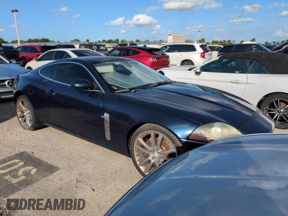 2007 Jaguar XK with VIN SAJWA43B075B09846, listed as a Copart auction lot 76014244 with Not Provided miles and Salvage Title. Bid and sale history available at carsss.com. Image 4.