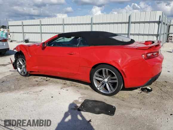 2017 Chevrolet Camaro 1LT with VIN 1G1FB3DS5H0174975, listed as a Copart auction lot 45291085 with 69,461 mi miles and Salvage Title. Bid and sale history available at carsss.com. Image 2.
