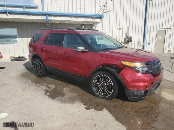 2015 Ford Explorer Sport with VIN 1FM5K8GT7FGB46597, listed as a Copart auction lot 49810195 with 131,100 mi miles and Salvage Title. Bid and sale history available at carsss.com. Image 4.