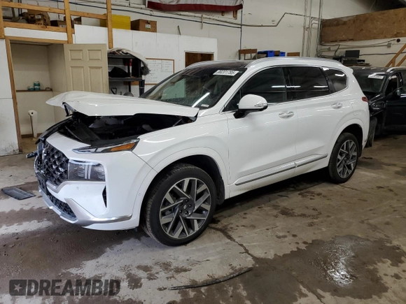 2023 Hyundai Santa Fe Calligraphy with VIN 5NMS5DAL3PH521847, listed as a Copart auction lot 88201785 with 12,170 mi miles and Salvage Title. Bid and sale history available at carsss.com. Image 1.