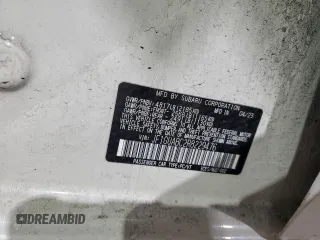 2024 Subaru Impreza z VIN JF1GUABC2R8229476, wystawiony jako Copart lot #42699565 z przebiegiem Nie podano mil oraz Szkoda całkowita • Salvage title. Historia ofert i sprzedaży dostępna na DreamBid. Obrazek 12.