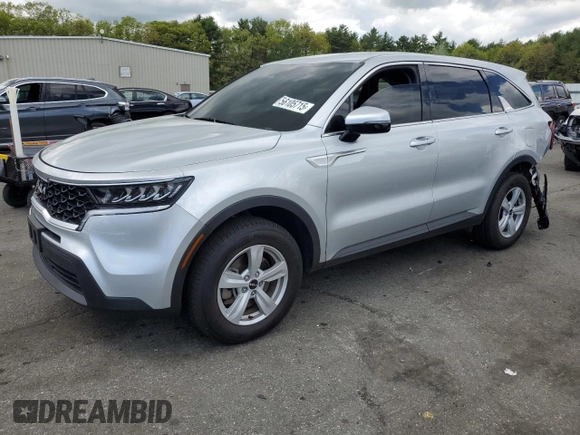 2022 Kia Sorento LX with VIN 5XYRGDLC1NG091524, listed as a Copart auction lot 56105715 with 37,943 mi miles and Salvage title. Bid and sale history available at DreamBid. Image 1.