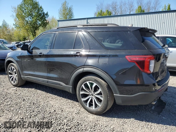 2023 Ford Explorer ST-Line with VIN 1FMSK8KH7PGA10123, listed as a Copart auction lot 45422205 with 29,136 mi miles and Salvage title. Bid and sale history available at DreamBid. Image 2.