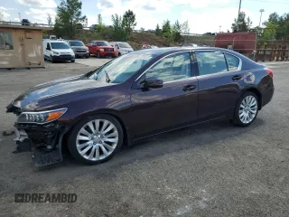 2014 Acura RLX Technology with VIN JH4KC1F59EC000494, listed as a Copart auction lot 55293475 with 100,857 mi miles and Salvage title. Bid and sale history available at DreamBid. Image 1.