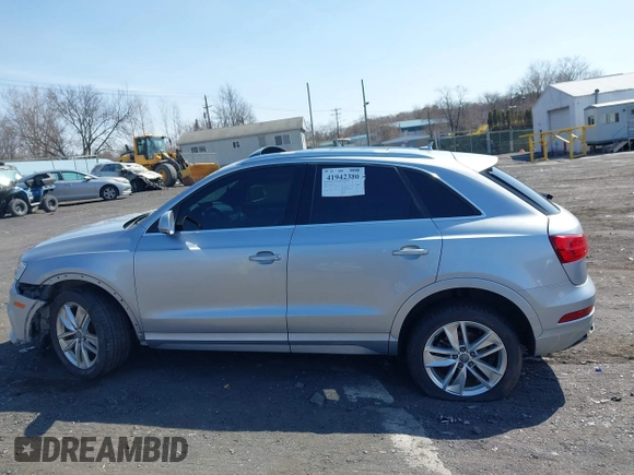 2016 Audi Q3 Premium Plus with VIN WA1EFCFS1GR016996, listed as a IAAI auction lot 41942380 with 90,852 mi miles and . Bid and sale history available at DreamBid. Image 14.
